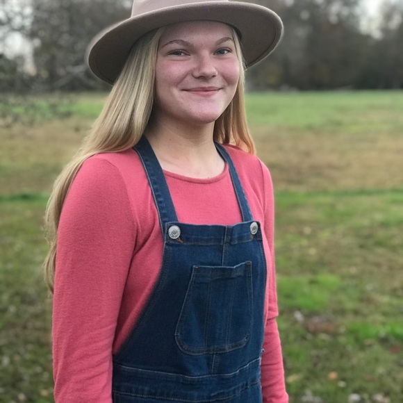 Denim jumpers overall midi dress modest - Picture 6 of 10